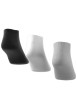 Thumbnail Lot de 3 paires de chaussettes basses, noirs, grises et blanches unies - Image 2