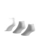 Thumbnail Lot de 3 paires de chaussettes coupe basse en coton blanc uni avec logo - Image 3