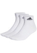 Thumbnail Lot de 3 paires de chaussettes coupe quarter en partie en coton blanc uni