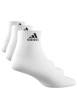 Thumbnail Lot de 3 paires de chaussettes coupe quarter en partie en coton blanc uni - Image 2