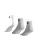 Thumbnail Lot de 3 paires de chaussettes coupe quarter en partie en coton blanc uni - Image 3