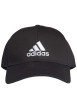 Thumbnail Casquette Strapback en coton noir uni à logo iconique contrasté