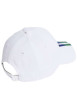 Thumbnail Casquette à boucle en coton blanc uni à logo frontal en dégradé contrastant - Image 2
