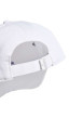 Thumbnail Casquette à boucle en coton blanc uni à logo frontal en dégradé contrastant - Image 4