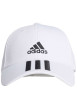 Thumbnail Casquette Strapback en coton blanc uni à logo iconique contrasté