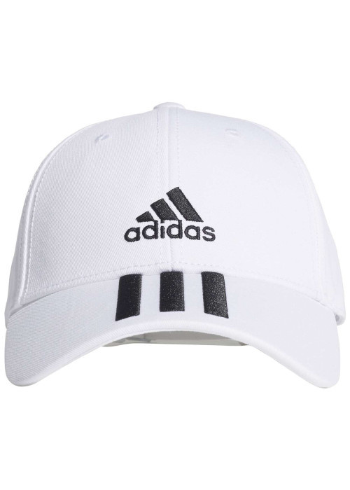 Casquette Strapback en coton blanc uni à logo iconique contrasté