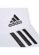 Thumbnail Casquette Strapback en coton blanc uni à logo iconique contrasté - Image 4