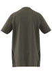 Thumbnail T-shirt en coton kaki uni une coupe droite et un logo poitrine contrasté - Image 2
