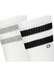 Thumbnail Lot de 2 paires de chaussettes blanches avec 2 bandes et une coupe haute - Image 2