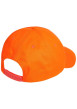 Thumbnail Casquette en coton biologique orange unie avec nom de la marque brodé en noir - Image 2