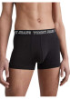 Thumbnail Lot de 3 Boxers en coton mélangé noirs unis avec une coupe près du corps - Image 2