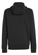 Thumbnail Sweat en coton biologique noir uni avec logo de la marque sur la manche gauche - Image 3