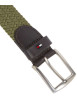 Thumbnail Ceinture kaki unie avec passant et extremité de la ceinture en simili cuir - Image 3