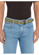 Thumbnail Ceinture kaki unie avec passant et extremité de la ceinture en simili cuir - Image 4