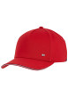 Thumbnail Casquette en coton rouge unie avec logo gravé sur le clip à l'arrière - Image 2