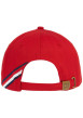 Thumbnail Casquette en coton rouge unie avec logo gravé sur le clip à l'arrière - Image 3