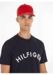 Thumbnail Casquette en coton rouge unie avec logo gravé sur le clip à l'arrière - Image 4