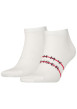 Thumbnail Lot de 2 paires de chaussettes en coton mélangé blanches avec logo à l'arrière