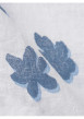 Thumbnail Chemise en lin blanche fleurie avec une coupe droite et un col cubain - Image 6