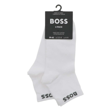 Lot de 2 paires de socquettes blanches unies...