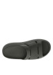 Thumbnail Claquettes olive à semelle plateforme grainée avec nom de la marque débossé - Image 4