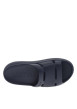 Thumbnail Claquettes bleues à semelle plateforme grainée avec nom de la marque débossé - Image 4