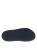 Thumbnail Claquettes bleues à semelle plateforme grainée avec nom de la marque débossé - Image 5