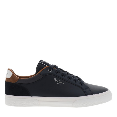 Tennis bleu marine avec un talon plat et munies...