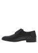 Thumbnail Derbies en cuir noir à bout pointu, talon décroché bas et lacets ronds enduis - Image 2