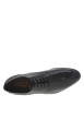 Thumbnail Derbies en cuir noir à bout pointu, talon décroché bas et lacets ronds enduis - Image 4