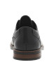 Thumbnail Derbies en cuir noir à talon aspect boisé décroché bas et à lacets ronds enduis - Image 4
