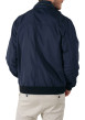 Thumbnail Blouson zippé marine uni avec une coupe droite et un col montant - Image 2