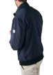 Thumbnail Blouson zippé marine uni avec une coupe droite et un col montant - Image 3