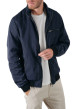 Thumbnail Blouson zippé marine uni avec une coupe droite et un col montant - Image 5