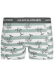 Thumbnail Lot de 3 Boxers classiques en coton multicolore uni avec imprimé rayures - Image 4