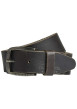 Thumbnail Ceinture Paul en cuir chocolat unie avec un effet légèrement usé