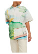 Thumbnail Chemise en coton multicolore imprimé avec coupe regular et col français - Image 6