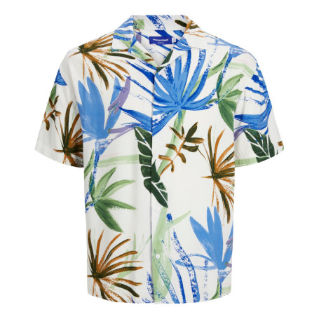 Chemise blanche imprimé coupe regular fit avec...