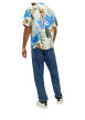 Thumbnail Chemise blanche imprimé coupe regular fit avec col cubain et imprimé floral - Image 5