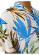 Thumbnail Chemise blanche imprimé coupe regular fit avec col cubain et imprimé floral - Image 7