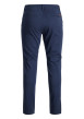 Thumbnail Pantalon Chino en coton marine uni coupe slim et poches droites à l'arrière - Image 2
