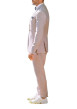 Thumbnail Veste blazer complet rose unie coupe ajustée avec un col cubain - Image 5