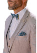 Thumbnail Veste blazer complet rose unie coupe ajustée avec un col cubain - Image 6