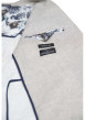 Thumbnail Blazer beige uni coupe ajustée avec un col cubain et des poches latérales - Image 4
