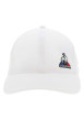 Thumbnail Casquette en coton blanche unie avec logo de la marque brodé