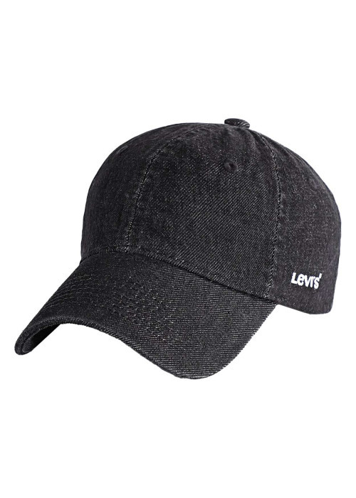 Casquette dad cap en coton anthracite chiné avec nom iconique à l'arrière