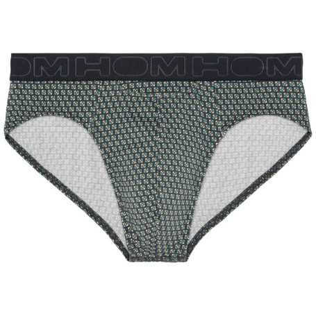 Slip marine imprimé géométrique à coupe fermée...