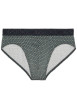 Thumbnail Slip marine imprimé géométrique à coupe fermée et ceinture élastiquée