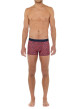 Thumbnail Boxer rouge imprimé fleuri à coupe fermée et ceinture élastiquée