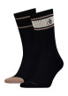 Thumbnail Lot de 2 paires de chaussettes hautes en coton mélangé noires unies